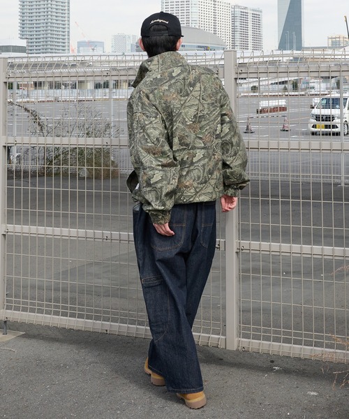 Perushu ブルゾン アウター vintage like stand collar track blouson