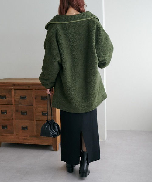 「DISCOAT」 ブルゾン MEDIUM アイボリー レディース_画像4