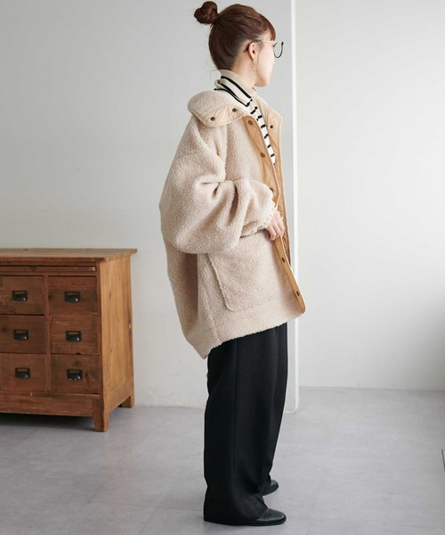 「DISCOAT」 ブルゾン MEDIUM アイボリー レディース_画像8