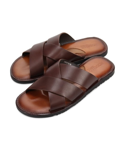 サンダル モデロ MODELLO クロスベルトレザーサンダル DM5316 メンズ