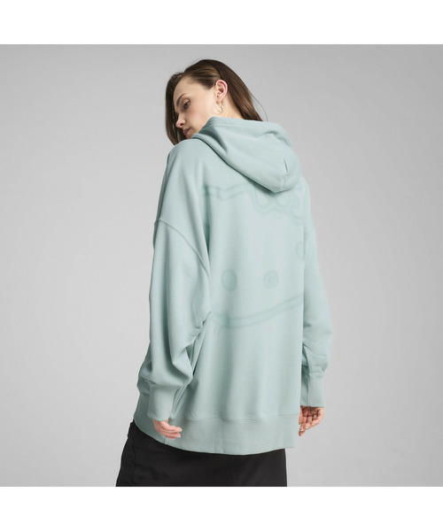 パーカー PUMA プーマ ウィメンズ PUMA x ハローキティ アンド フレンズ グラフィック オーバーサイズ フーディ レディース PUMA パーカー プーマ ウィメンズ x ハローキティ アンド