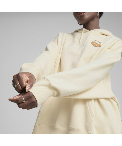 パーカー PUMA プーマ ウィメンズ PUMA x ハローキティ アンド フレンズ グラフィック オーバーサイズ フーディ レディース PUMA パーカー プーマ ウィメンズ x ハローキティ アンド