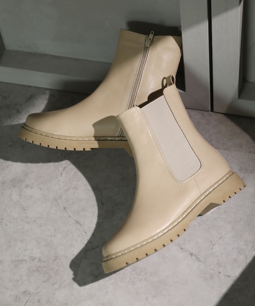 「VIVIAN」 ショートブーツ S ダークブラウン レディース_画像2