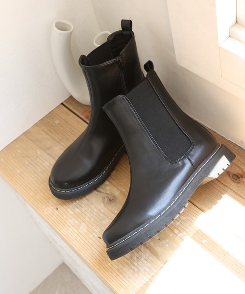 「VIVIAN」 ショートブーツ S ダークブラウン レディース_画像9