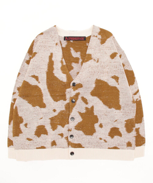 「RNA」 ニットカーディガン MEDIUM ベージュ レディース_画像2