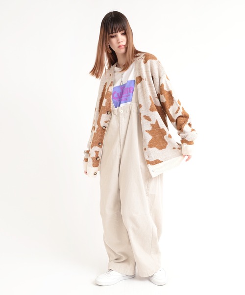 「RNA」 ニットカーディガン MEDIUM ベージュ レディース_画像9