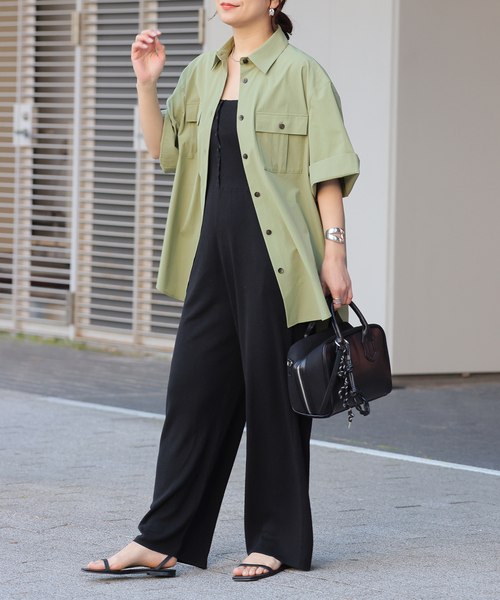 ブラウス シャツ 「＆FUNCTION」「接触冷感/UVカット/洗える」 サファリシャツ レディース JOURNAL STANDARD ブラウス シャツ 「＆FUNCTION」「接触冷感/UV