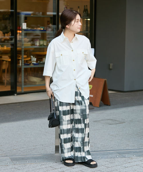ブラウス シャツ 「＆FUNCTION」「接触冷感/UVカット/洗える」 サファリシャツ レディース JOURNAL STANDARD ブラウス シャツ 「＆FUNCTION」「接触冷感/UV
