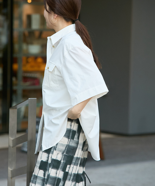 ブラウス シャツ 「＆FUNCTION」「接触冷感/UVカット/洗える」 サファリシャツ レディース JOURNAL STANDARD ブラウス シャツ 「＆FUNCTION」「接触冷感/UV