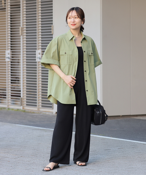 ブラウス シャツ 「＆FUNCTION」「接触冷感/UVカット/洗える」 サファリシャツ レディース JOURNAL STANDARD ブラウス シャツ 「＆FUNCTION」「接触冷感/UV