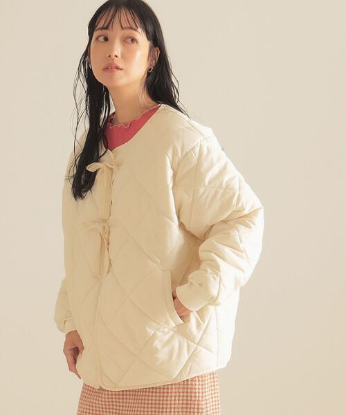 「BeAMS DOT」 ジャケット FREE オリーブ レディース_画像4