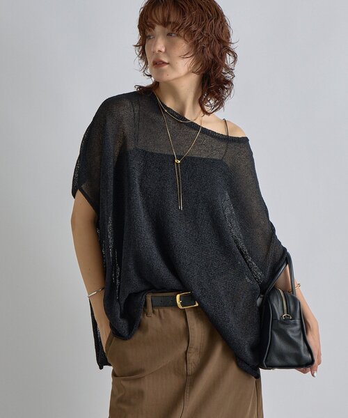 ニット セーター Ricotte Knit   リコッテニット レディース LE CERCLE par rope' ニット セーター バックリボン2WAY