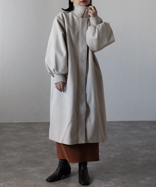 「ap retro」 チェスターコート FREE ブラック レディース_画像2