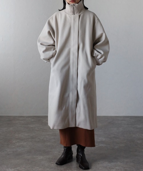 「ap retro」 チェスターコート FREE ブラック レディース_画像3