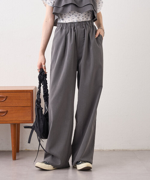 パンツ 393 w closet パンツ 「2サイズ展開」フリルSETパンツ レディース