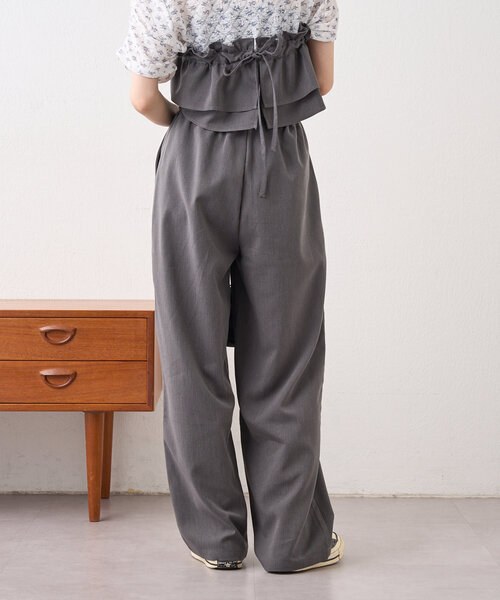 w closet パンツ 「2サイズ展開」フリルSETパンツ レディース