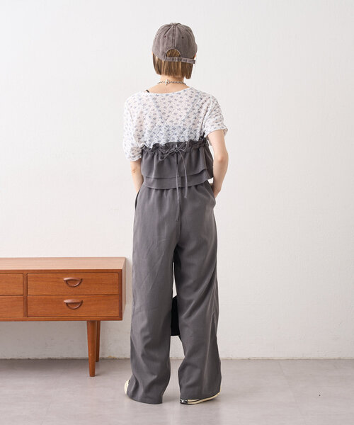 w closet パンツ 「2サイズ展開」フリルSETパンツ レディース