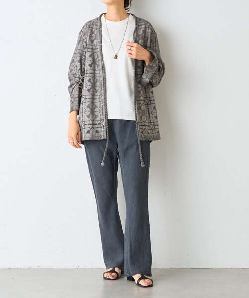 BEARDSLEY フレアパンツ BEARDSLEY 【ビアズリー】《15 quinze》レーヨンバイヤスフレア