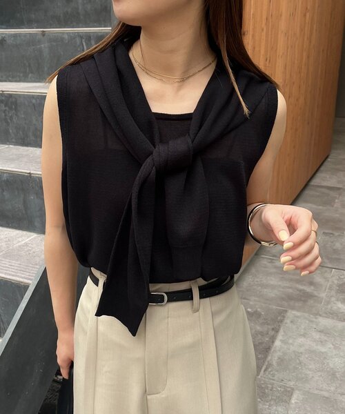 CAPRICIEUX LE'MAGE ニット セーター 肩掛けデザインニット