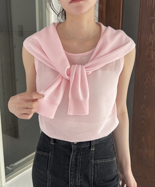 CAPRICIEUX LE'MAGE ニット セーター 肩掛けデザインニット