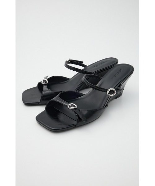 【美品】MOUSSY サンダル　Mサイズ MOUSSY サンダル DOUBLE BELTED WEDGE レディース : ZOZOTOWN