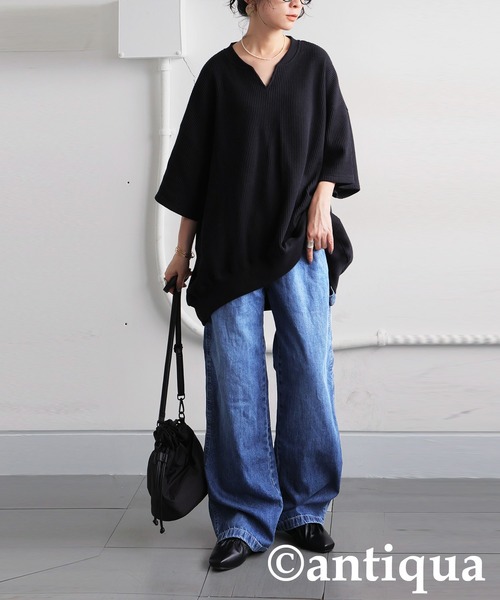 antiqua（アンティカ） tシャツ コーデセット カフタンワッフル
