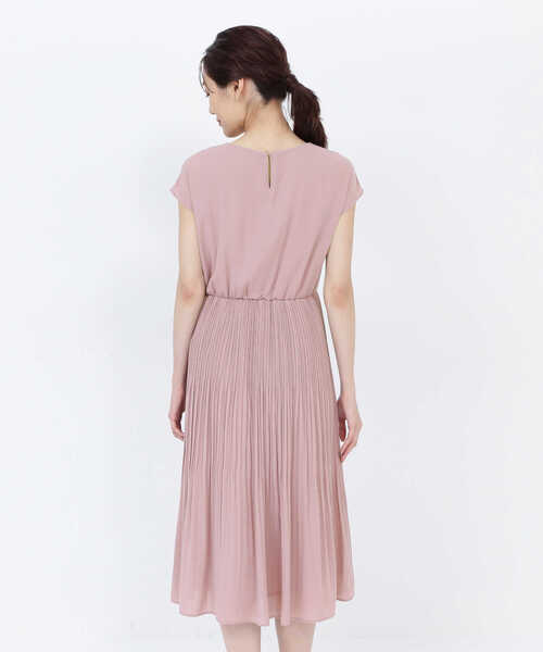 「NATURAL BEAUTY BASIC」 ノースリーブワンピース SMALL ピンク レディース_画像3