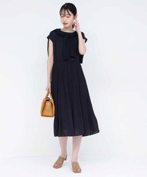 「NATURAL BEAUTY BASIC」 ノースリーブワンピース SMALL ピンク レディース_画像5