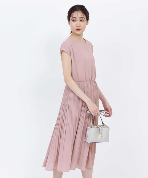 「NATURAL BEAUTY BASIC」 ノースリーブワンピース SMALL ピンク レディース_画像7