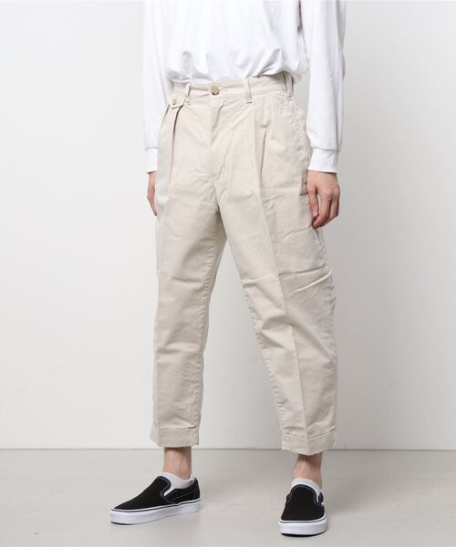 BEAMS PLUS オフホワイト チノパン Mサイズ BEAMS+ 「BEAMS PLUS」 チノパンツ MEDIUM オフホワイト メンズ