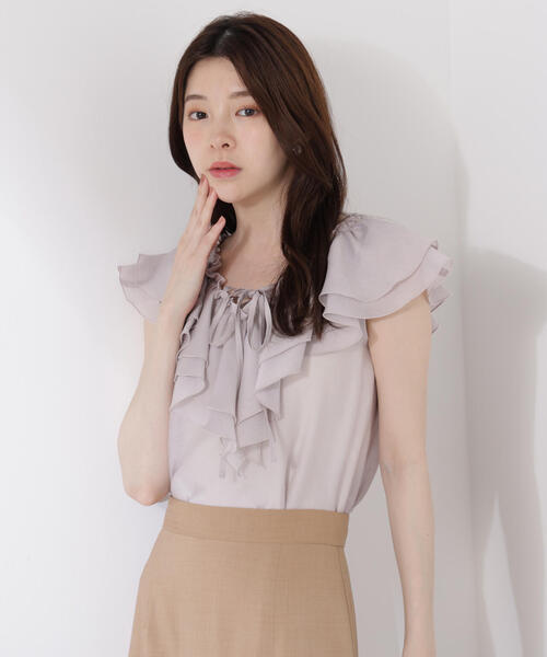 PROPORTION BODY DRESSING ブラウス シャツ フロントリボン
