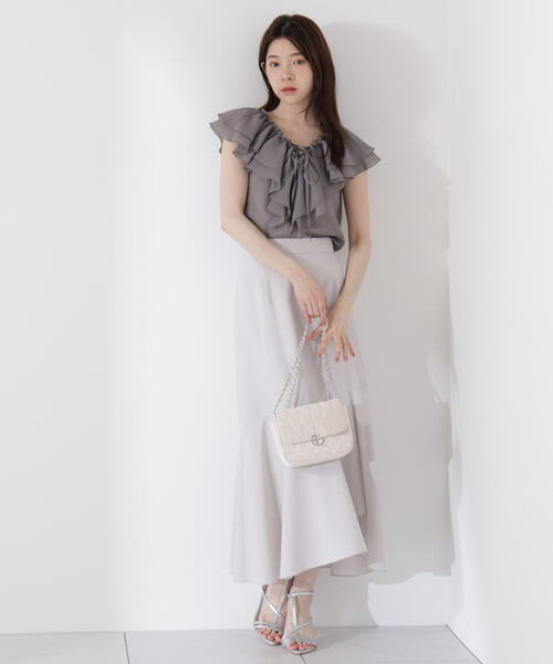 PROPORTION BODY DRESSING ブラウス シャツ フロントリボン