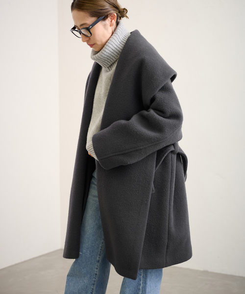 FRAMeWORK（フレームワーク） ノーカラーコート FREE ブラウン