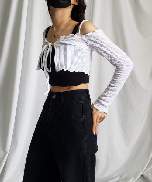 [me+em select] обработка Denim брюки MEDIUM голубой женский 