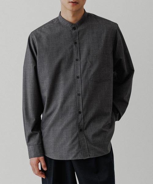 アダムエロペ（ADAM ET ROPE’）/【NIKKE】バンドカラー シャツ ADAM ET ROPE'（アダムエロペ） シャツ 「NIKKE」バンドカラー シャツ