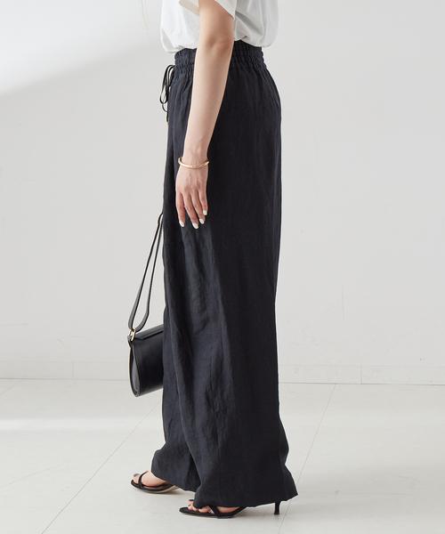 【未使用】journal standard L'essage　リネンパンツ リネン2タックパンツ（スラックス）｜JOURNAL STANDARD L'ESSAGE