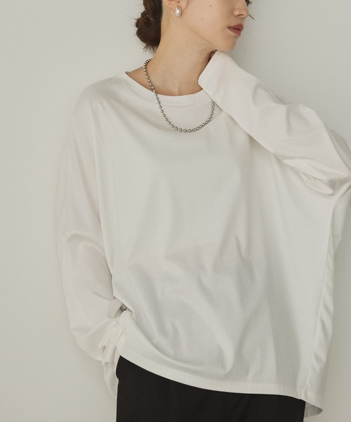 hunch（ハンチ） tシャツ コクーンシルエット ロンT レディース