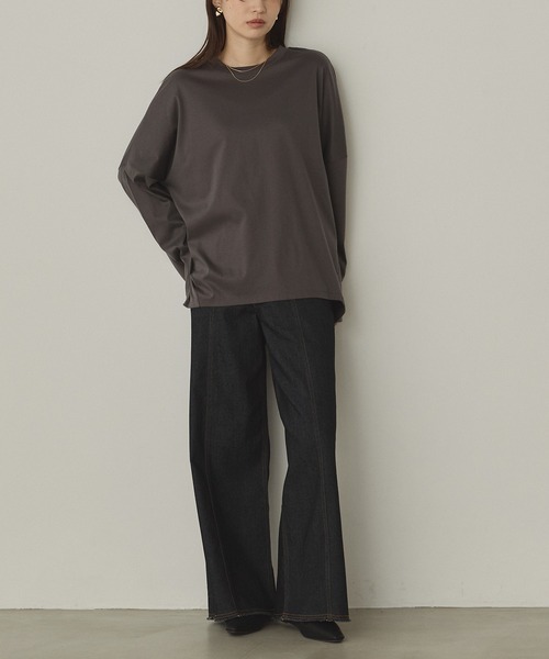 hunch（ハンチ） tシャツ コクーンシルエット ロンT レディース