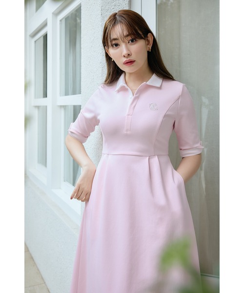 【美品】Her lip to ワンピース Mサイズ Her lip to 「Her to」 シャツワンピース M ラベンダー