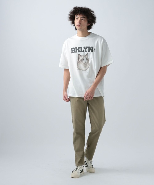 「BAYFLOW」 半袖Tシャツ MEDIUM ホワイト メンズ