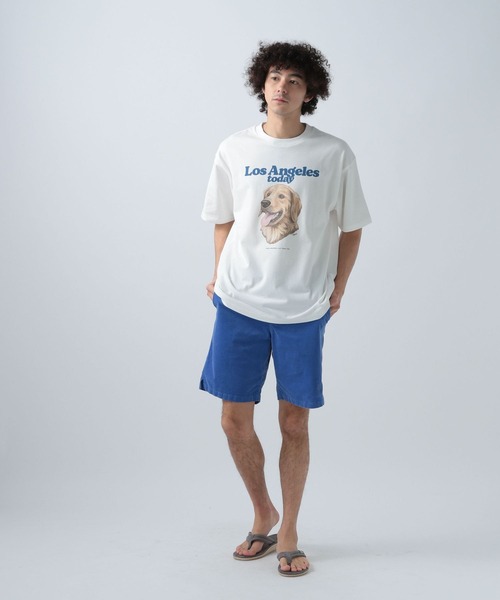 「BAYFLOW」 半袖Tシャツ MEDIUM ホワイト メンズ