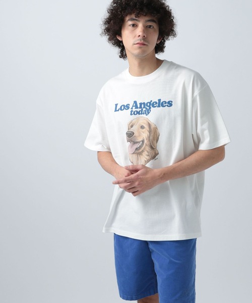 「BAYFLOW」 半袖Tシャツ MEDIUM ホワイト メンズ