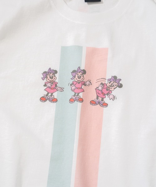 Disney tシャツ 「Disney」レトロ「ミニー」プリントTシャツ