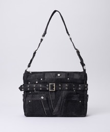 【GRANCY】グランシーデニムパンツスタイル ショルダーバッグ GRANCY ショルダーバッグ 「GRANCY」Crazy layered denim pants design