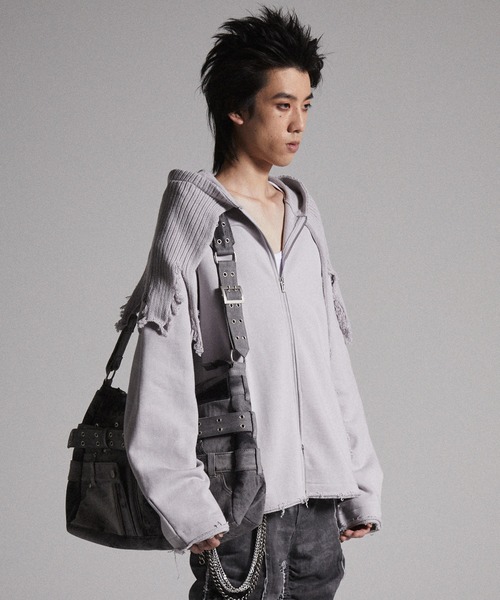 GRANCY ショルダーバッグ 「GRANCY」Crazy layered denim pants design