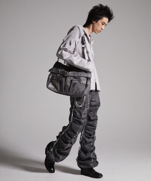 【GRANCY】グランシー デニムバッグ/完売品 GRANCY ショルダーバッグ 「GRANCY」Crazy layered denim pants design