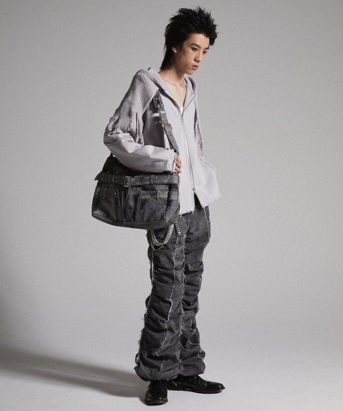 GRANCY　ショルダーバッグ GRANCY ショルダーバッグ 「GRANCY」Crazy layered denim pants design