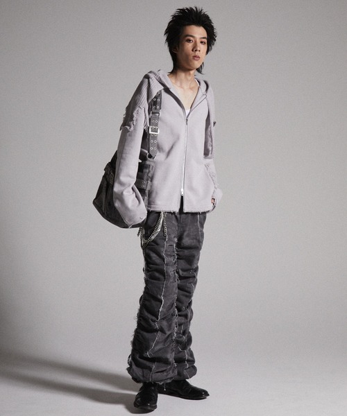 grancy クレイジーレイヤードデニムパンツデザインショルダーバッグ GRANCY ショルダーバッグ 「GRANCY」Crazy layered denim pants design