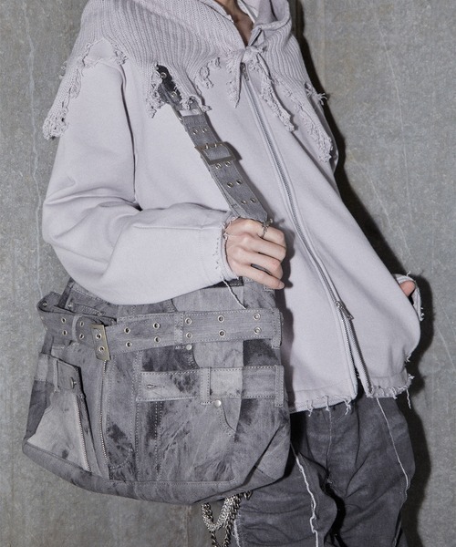 GRANCY ショルダーバッグ 「GRANCY」Crazy layered denim pants design