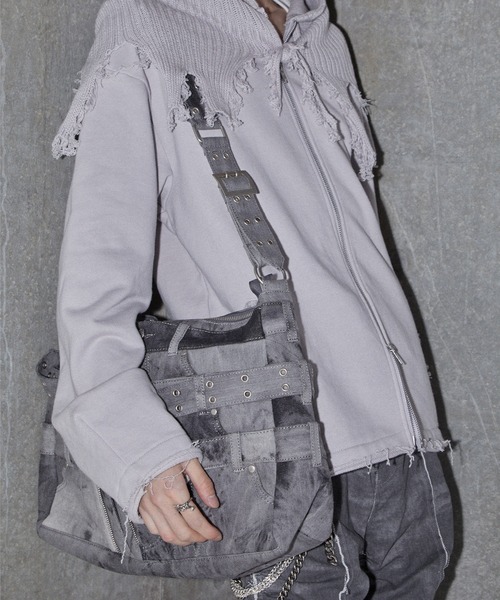 GRANCY ショルダーバッグ 「GRANCY」Crazy layered denim pants design